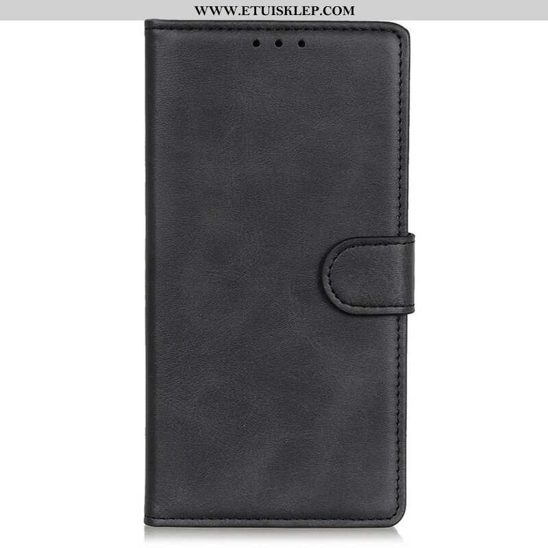 Etui Folio do iPhone 13 Mini Retro Matowy Efekt Skóry